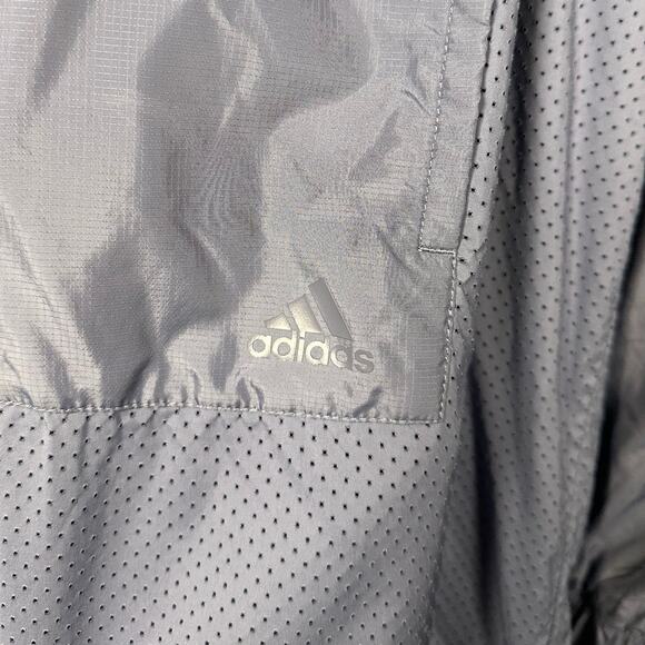 Adidas Multicolor Half Zip Pullover Windbreaker Anorak Rain Jacket Womens Medium - Picture 6 of 10
